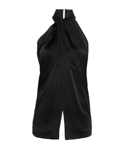 STELLA MCCARTNEY SATIN HALTERNECK TANK TOP