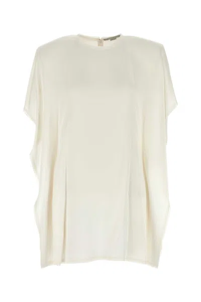 Stella Mccartney Draped Jersey Dress In Neutral