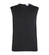Stella Mccartney Satin Sleeveless Blouse In Black