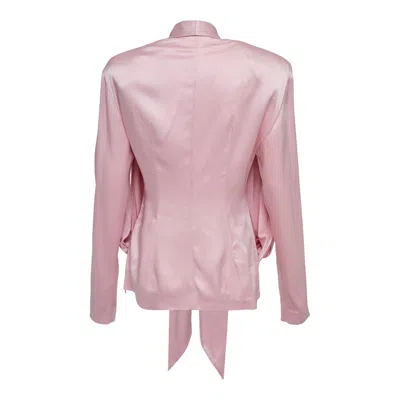 Stella Mccartney Satin Tie Top In Pink