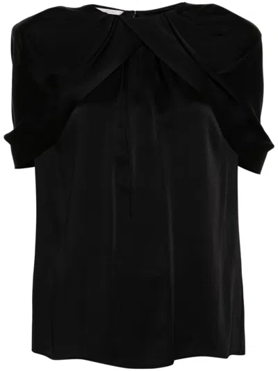 Stella Mccartney Satin Top In ブラック