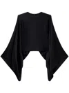 STELLA MCCARTNEY SATIN TOP WITH FLARED SLEEVES