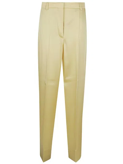 STELLA MCCARTNEY SATIN TROUSERS WITH HIDDEN CLOSURE