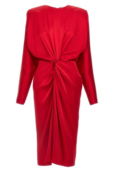 STELLA MCCARTNEY 'SATIN TWIST MIDI' DRESS
