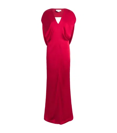 Stella Mccartney Satin V-neck Gown