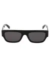Stella Mccartney Sc0210s Sunglasses In 004 Black Black Smoke