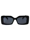 Stella Mccartney Sc40047i-y Sunglasses In 01a Shiny Black / Smoke