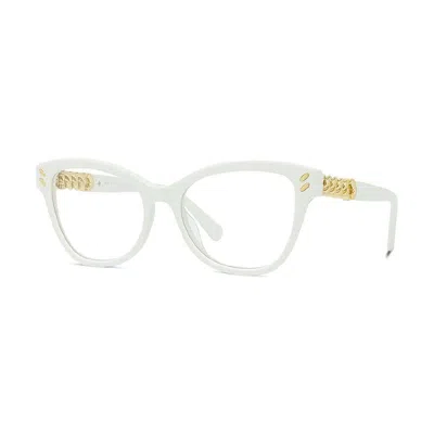 Stella Mccartney Sc50005i025 Cat-eye Acetate Eyeglasses In White