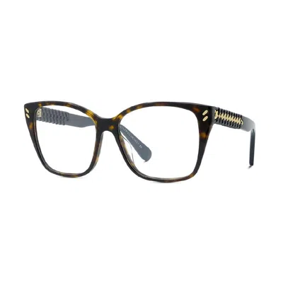 Stella Mccartney Ladies Black Square Eyeglass Frames Sc50027i 052 In Brown