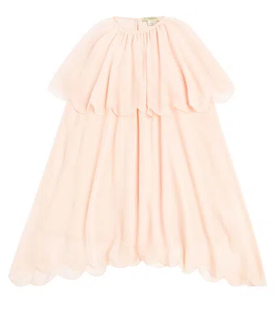 Stella Mccartney Kids' Scalloped Dress In Pink