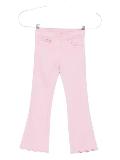 Stella Mccartney Kids' Scalloped-hem Trousers In Pink