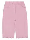 Stella Mccartney Scalloped-hem Trousers In Pink
