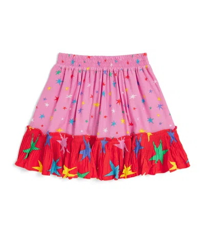 Stella Mccartney Kids' Scalloped Star Mini Skirt In Pink