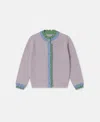 Stella Mccartney Scalloped Trim Cardigan In Purple