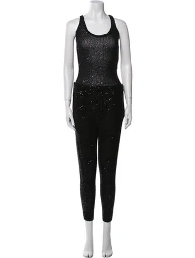 Pre-owned Stella Mccartney Scoop Neck Jumpsuit In Black