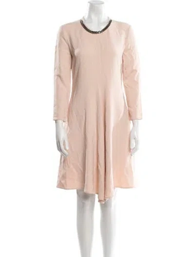 Pre-owned Stella Mccartney Scoop Neck Knee-length Dress In Pink