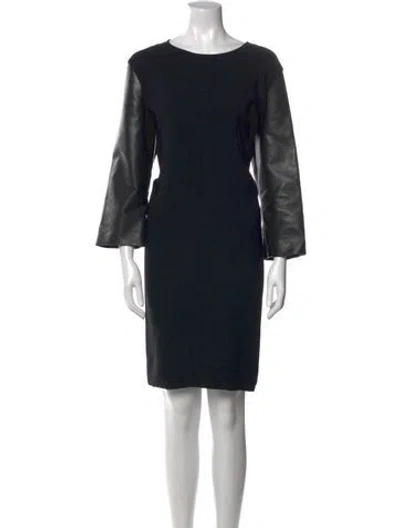 Pre-owned Stella Mccartney Scoop Neck Mini Dress In Black