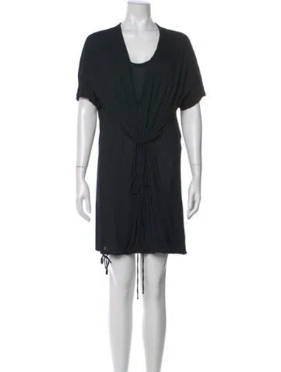 Pre-owned Stella Mccartney Scoop Neck Mini Dress In Black