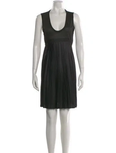 Pre-owned Stella Mccartney Scoop Neck Mini Dress In Black