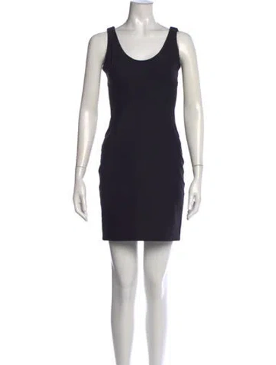 Pre-owned Stella Mccartney Scoop Neck Mini Dress In Black