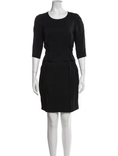 Pre-owned Stella Mccartney Scoop Neck Mini Dress In Blue