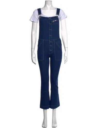 Pre-owned Stella Mccartney Scoop Neck Overalls In Blue