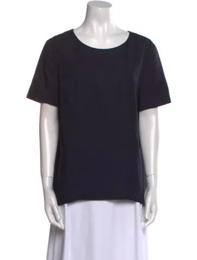 Pre-owned Stella Mccartney Scoop Neck Short Sleeve T-shirt In Black