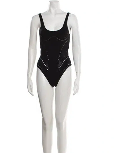 Pre-owned Stella Mccartney Scoop Neck Sleeveless Bodysuit In Black