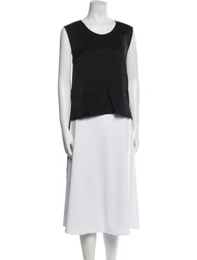 Pre-owned Stella Mccartney Scoop Neck Sleeveless Top In Black