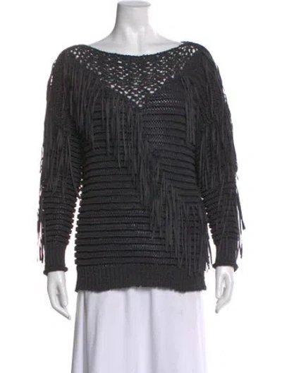 Pre-owned Stella Mccartney Scoop Neck Sweater In Black