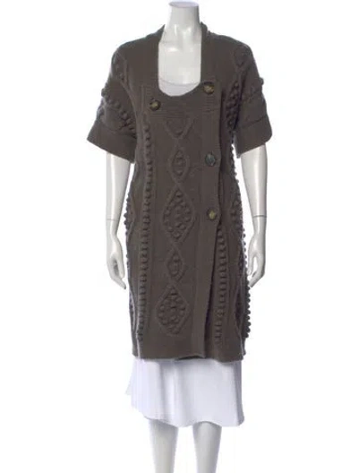 Pre-owned Stella Mccartney Scoop Neck Sweater In Gray
