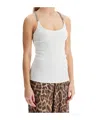 Stella Mccartney Stella Mc Cartney White Tank Top With Chain Straps In Multicolor