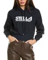 Stella Mccartney Logo-print Scuba Hoodie In Blue