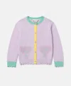 Stella Mccartney Seashell Pocket Cardigan In Lilac