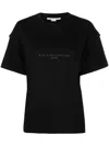 Stella Mccartney Sequin-embellished Logo T-shirt In Black