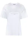 Stella Mccartney Sequin-embellished Logo T-shirt In White