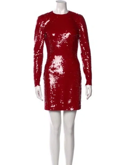 Pre-owned Stella Mccartney Sequin Mini Dress W/ Tags In Red