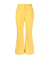 Stella Mccartney Seven-point Trumpet Casual Pants In Yellow