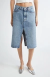 Stella Mccartney Stella Mc Cartney Woman Denim Skirt 6 D02403 In Vintage Blue Denim
