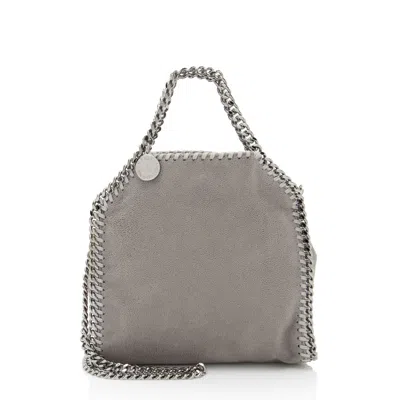 Stella Mccartney Shaggy Deer Falabella Tiny Tote In Gray