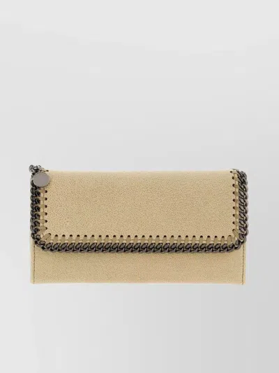Stella Mccartney Shaggy Deer Falabella Wallet In Blue