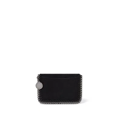Stella Mccartney Shaggy Deer Wallet In Black