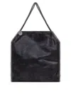 Stella Mccartney Chain-link Shoulder Bag With Silver-tone Hardware In Black