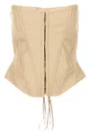 Stella Mccartney Structured Strapless Corset Top In Neutral