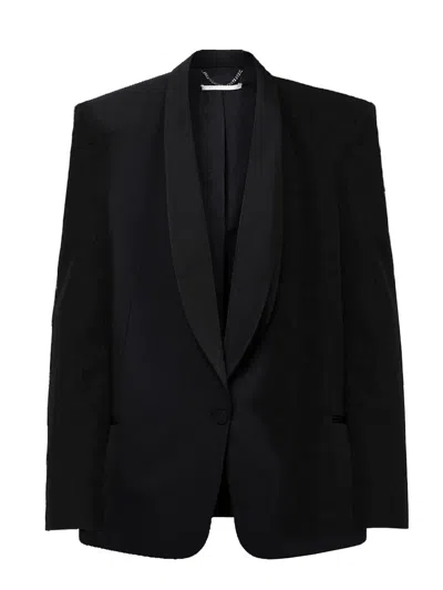 Stella Mccartney Tuxedo Blazer Jacket In Black