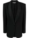 Stella Mccartney Shawl-lapel Single-breasted Blazer In Black
