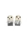 Stella Mccartney Sheep Ghost Wool Gloves In White