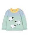 Stella Mccartney Sheep-motif Jumper In Green