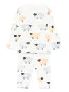 Stella Mccartney Sheep-pattern Set In White
