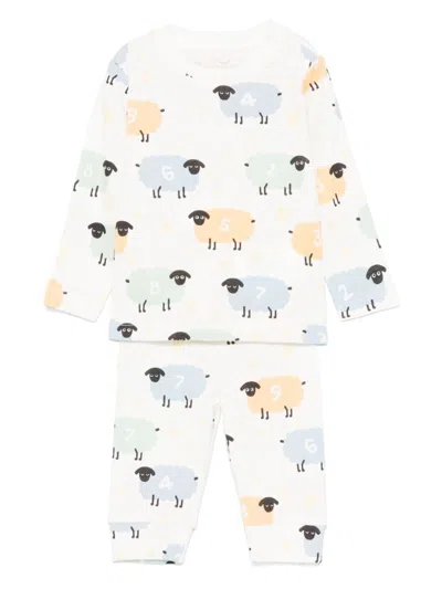 Stella Mccartney Babies' Sheep-pattern Set In White
